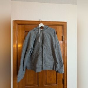 Flint And Tinder Gray Zip-Up 10 Year Hoodie
